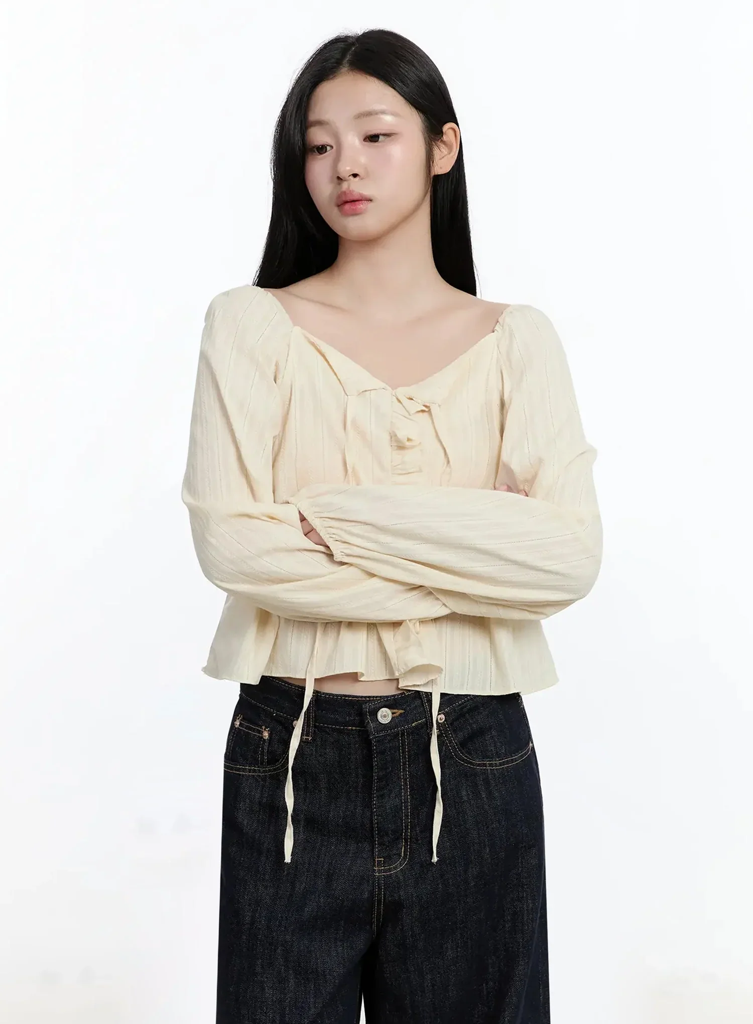 Romantic Frill Lace Blouse IM513 - Image 5