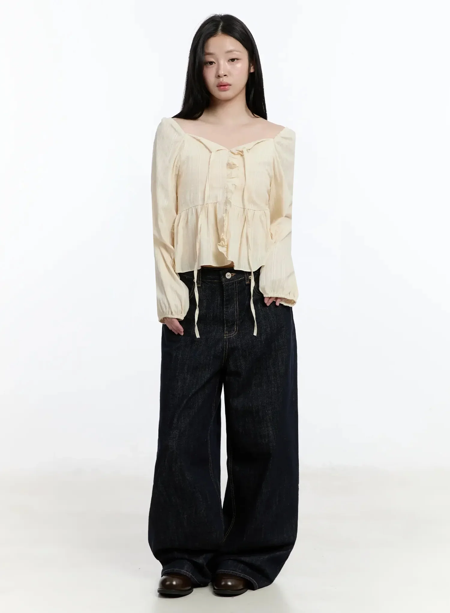 Romantic Frill Lace Blouse IM513 - Image 8