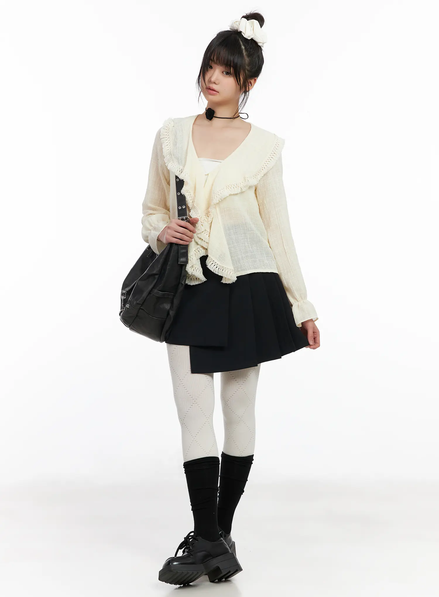Romantic Ruffle Trimmed Blouse CM513 - Image 8