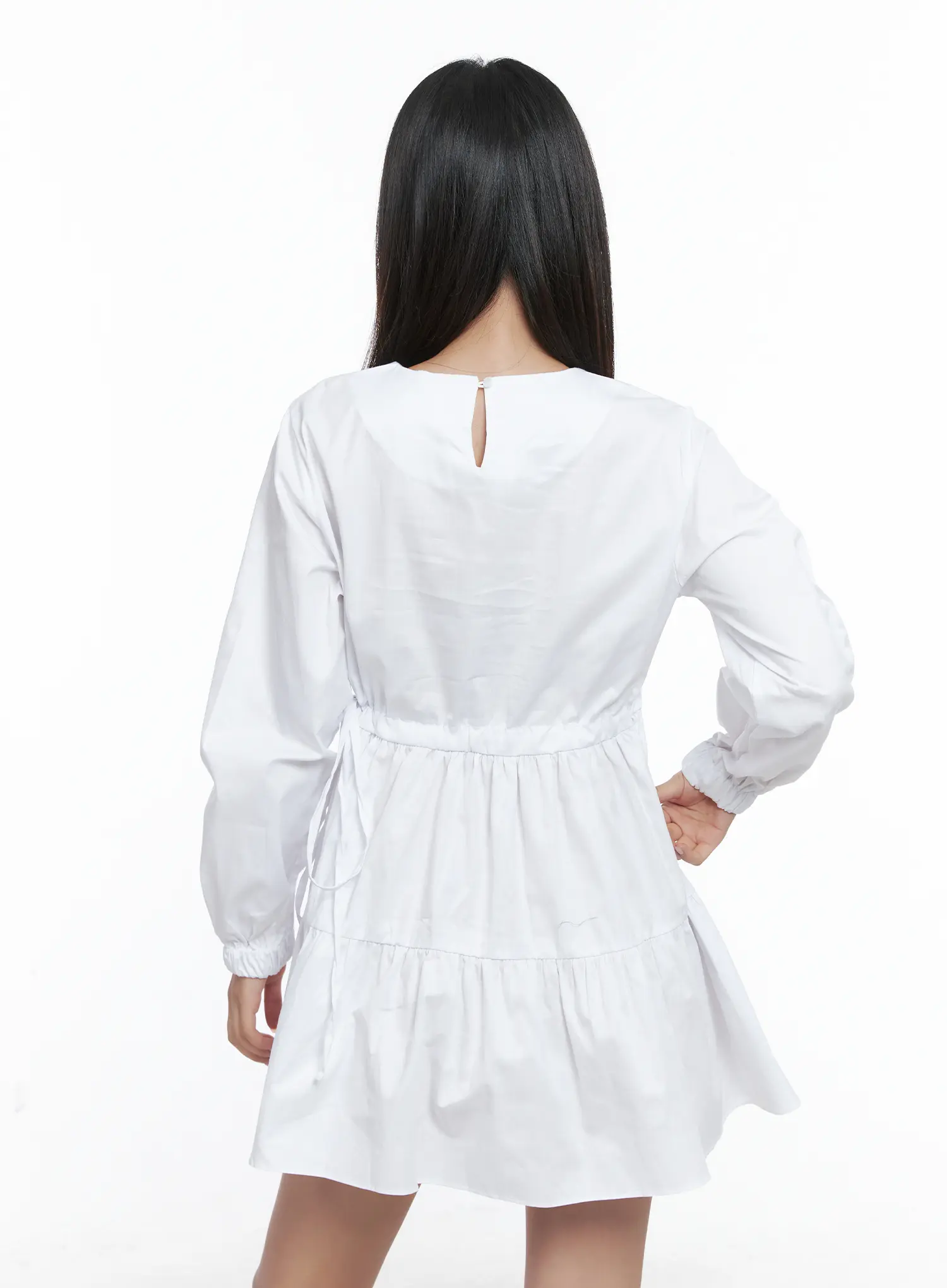 Romantic Ruffled Mini Dress CS503 - Image 6