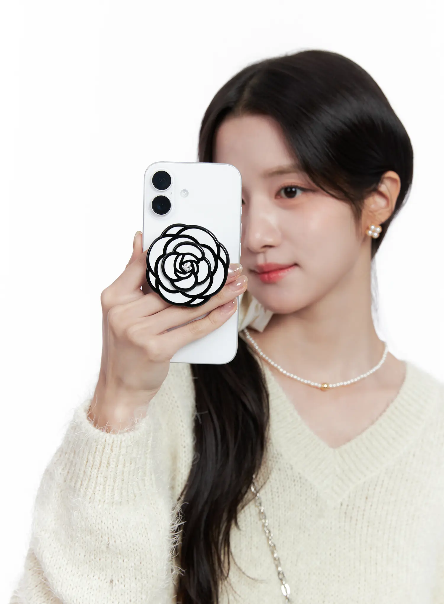 Rose Cubic Flower Phone Grip CS523