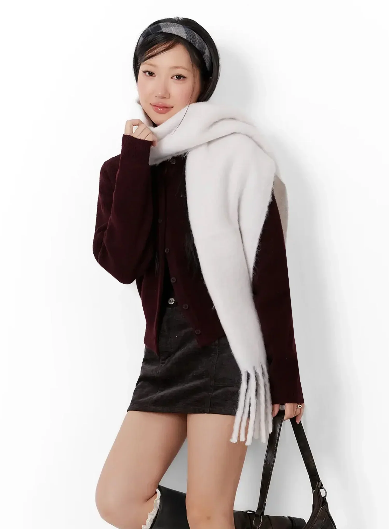 Round Neck Knit Cardigan ID525