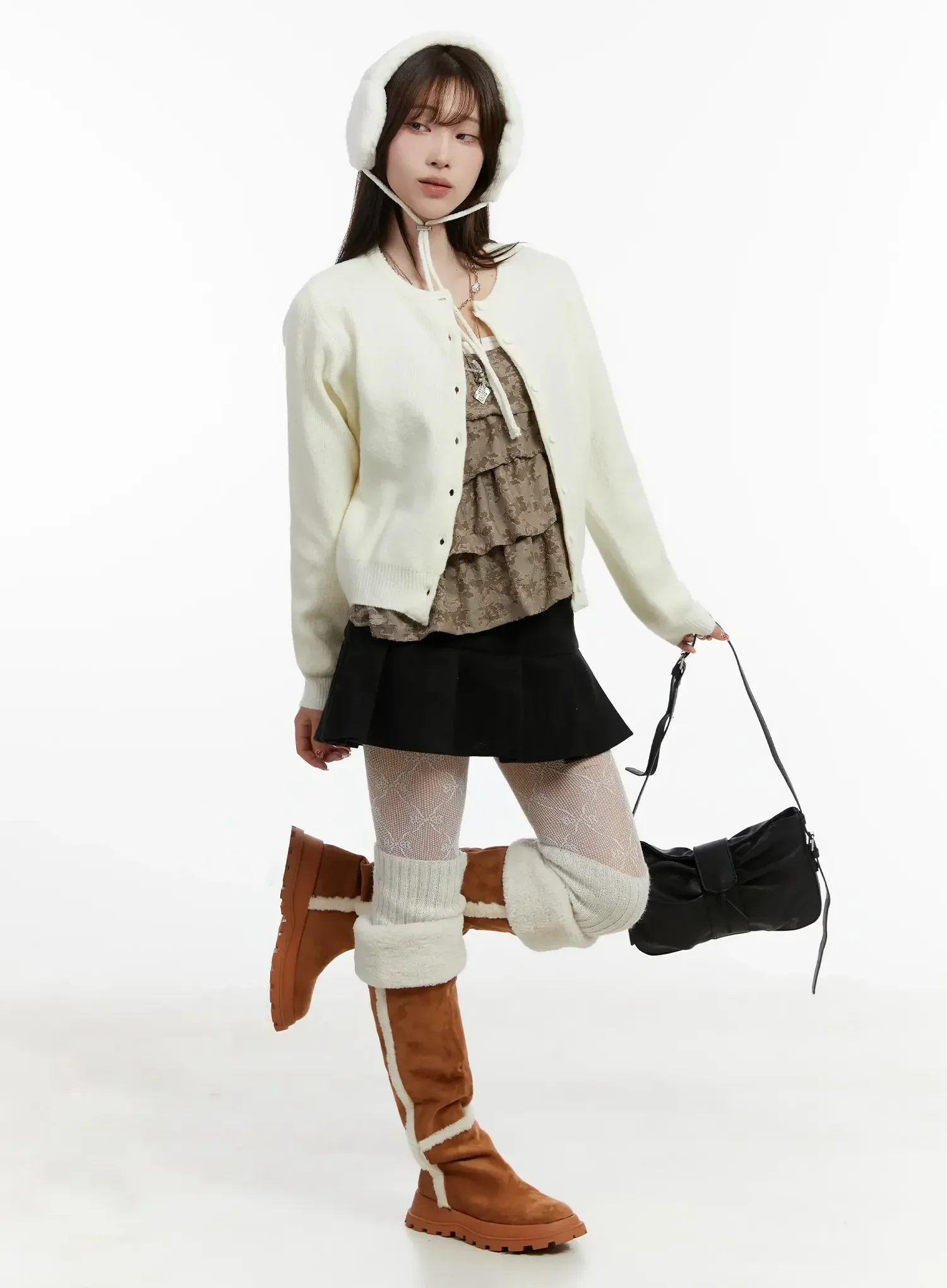 Round Neck Knit Cardigan ID525 - Image 13