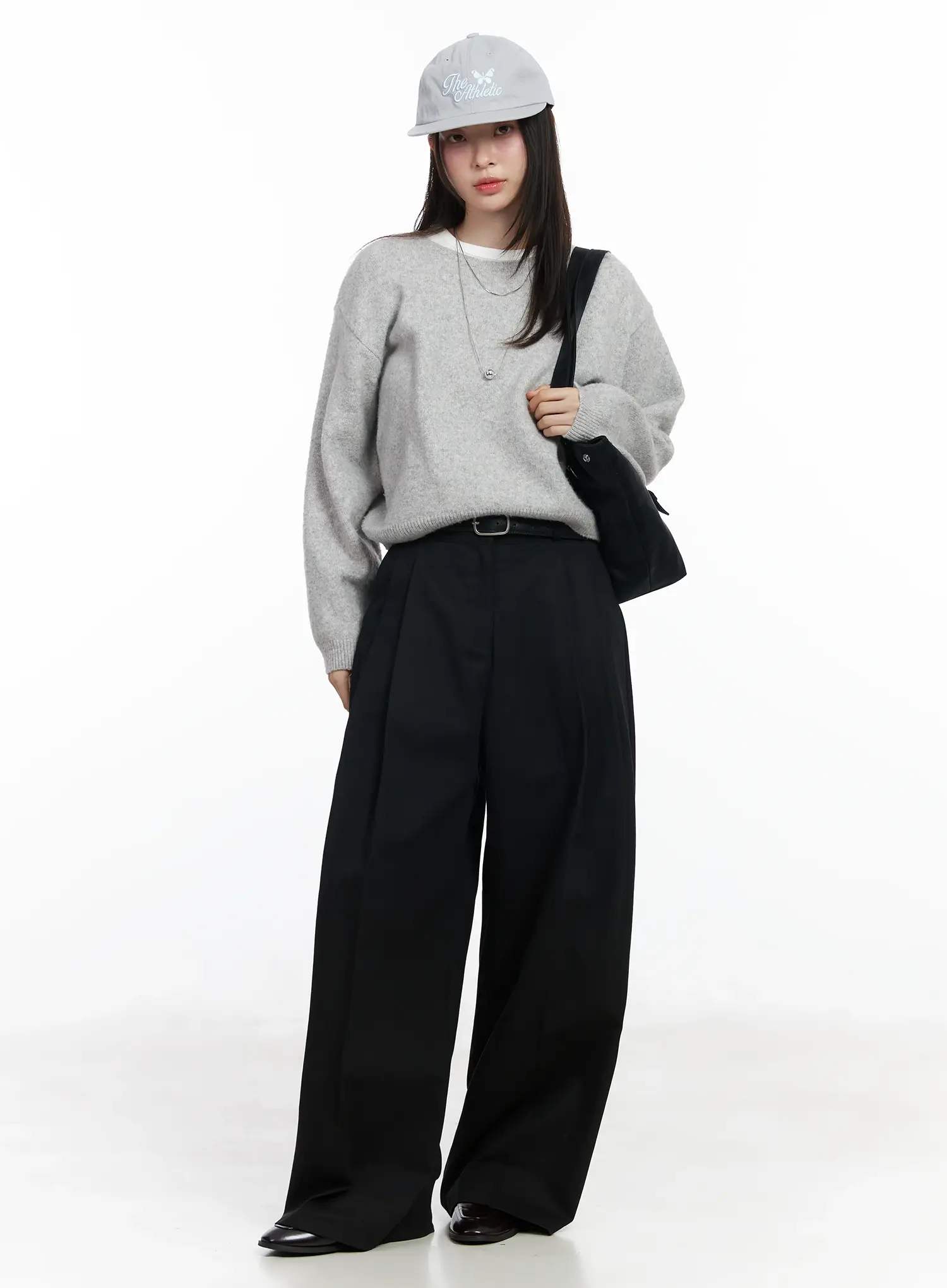 Round Neck Knit Sweater Top IF520 - Image 2
