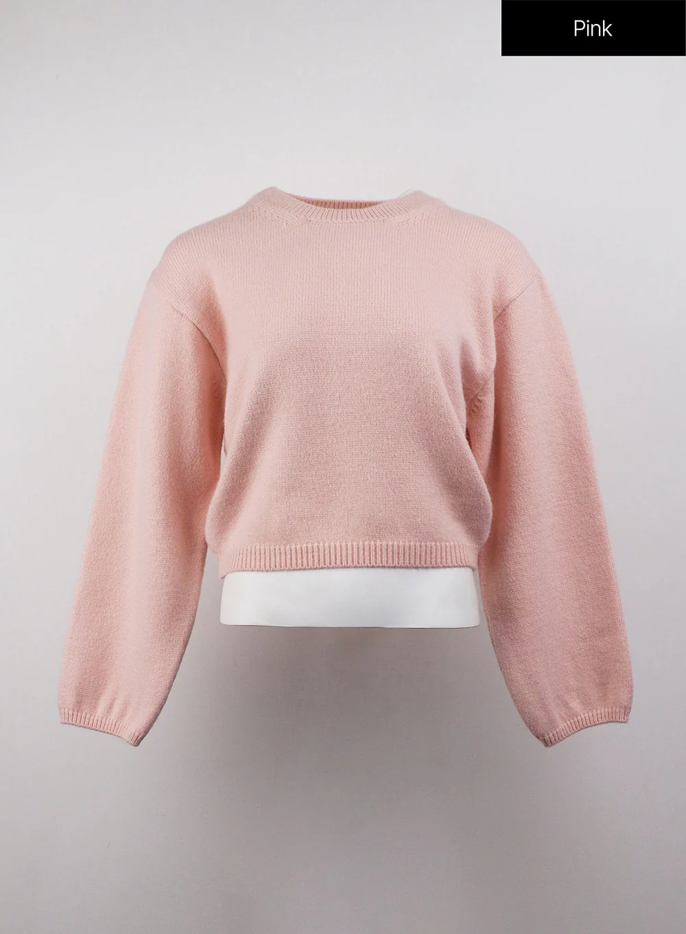 Round Neck Knitted Long Sleeve Sweater OJ415 - Image 7