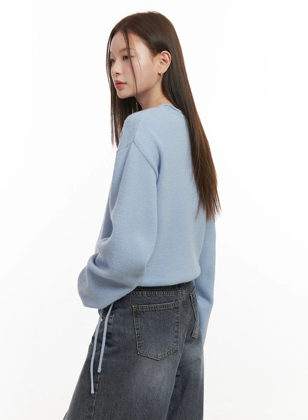 Round Neck Loose Sweater OD417 - Image 7