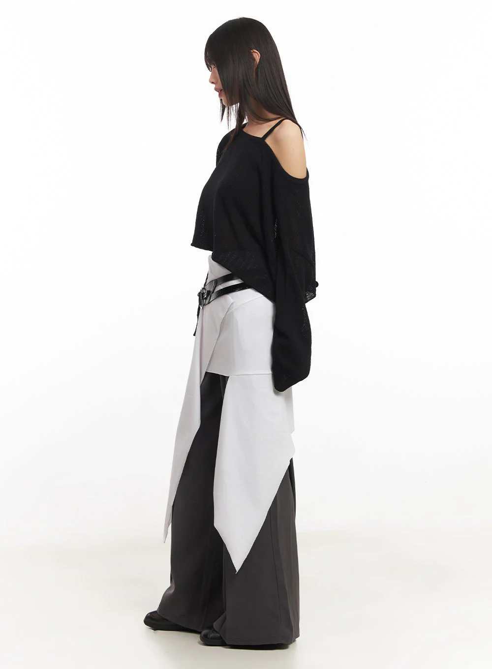 Ruffle Asymmetric Flare Mini Skirt IY502 - Image 10