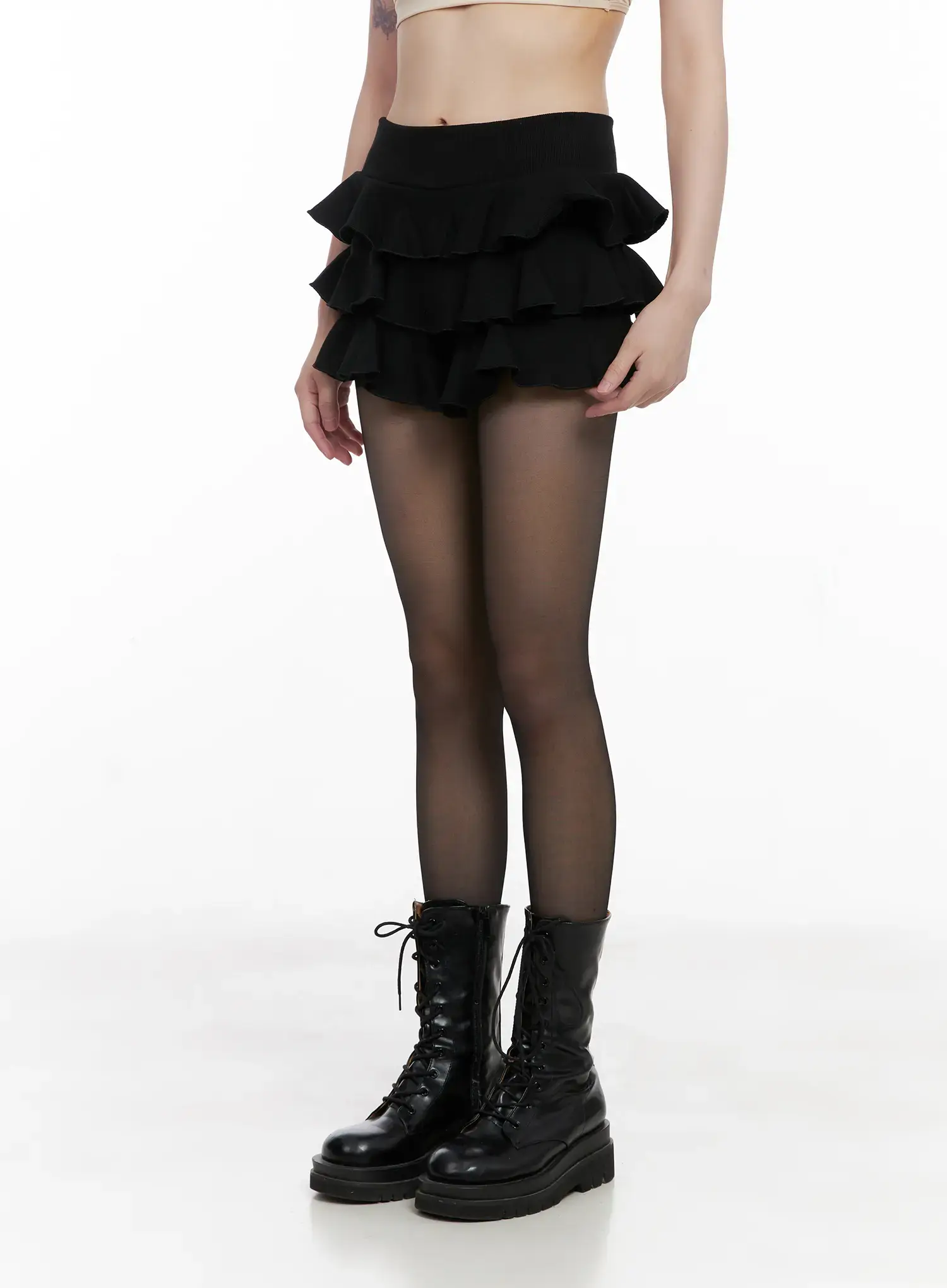 Ruffle Layer Mini Skirt GC515 - Image 9