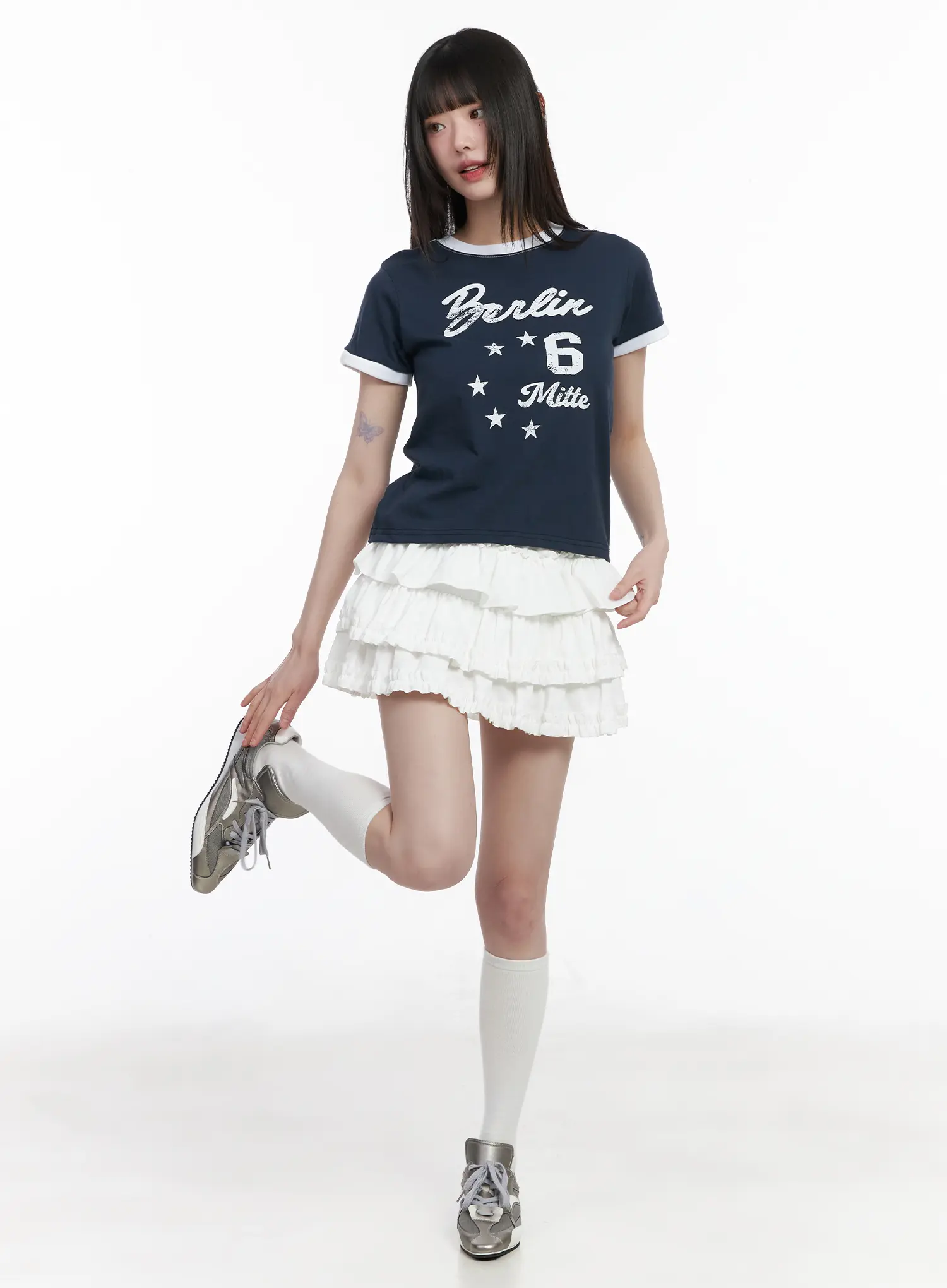 Ruffle Layered Mini Skirt CM524 - Image 5