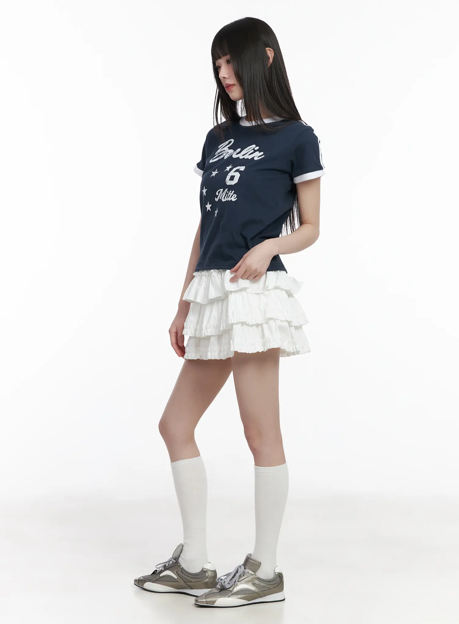 Ruffle Layered Mini Skirt CM524 - Image 6
