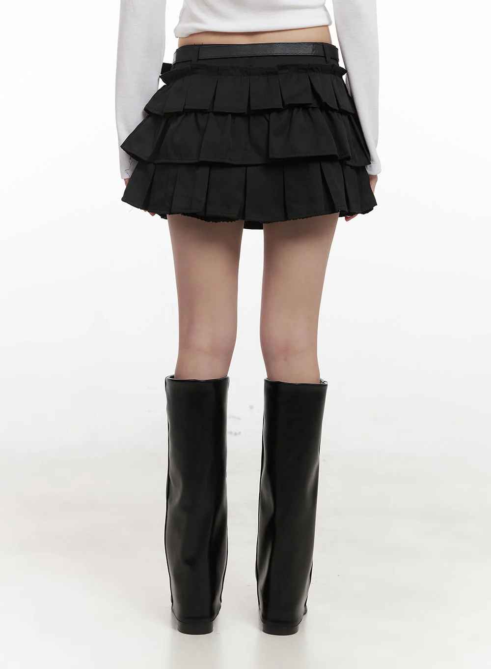 Ruffle Pleated Mini Skirt CJ523 - Image 5