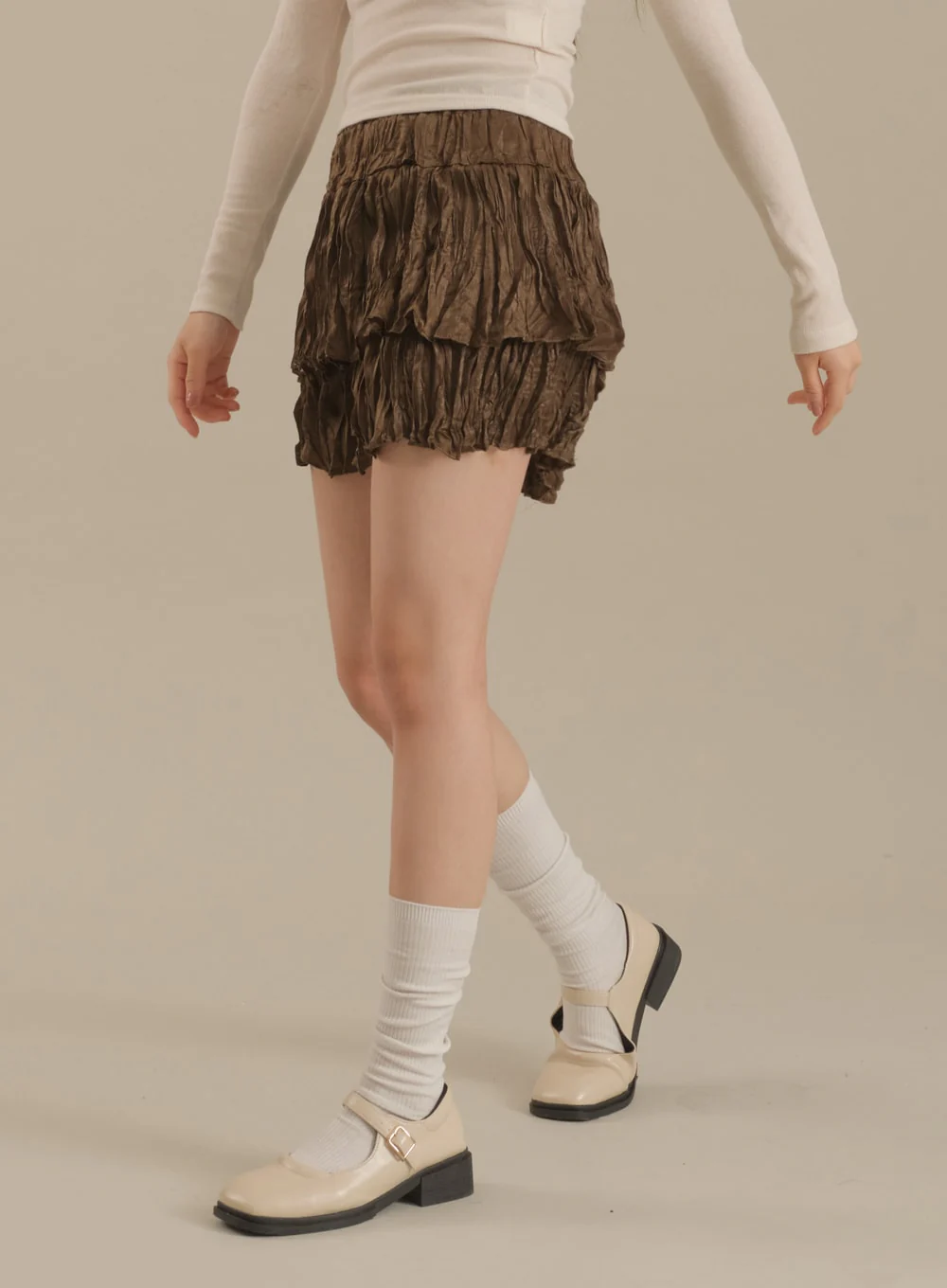 Ruffle Tier Mini Skirt J17 - Image 10