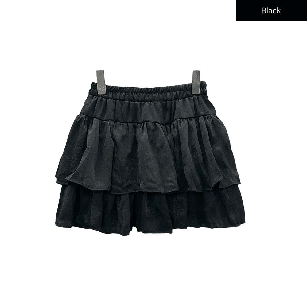 Ruffle Tier Mini Skirt J17 - Image 18
