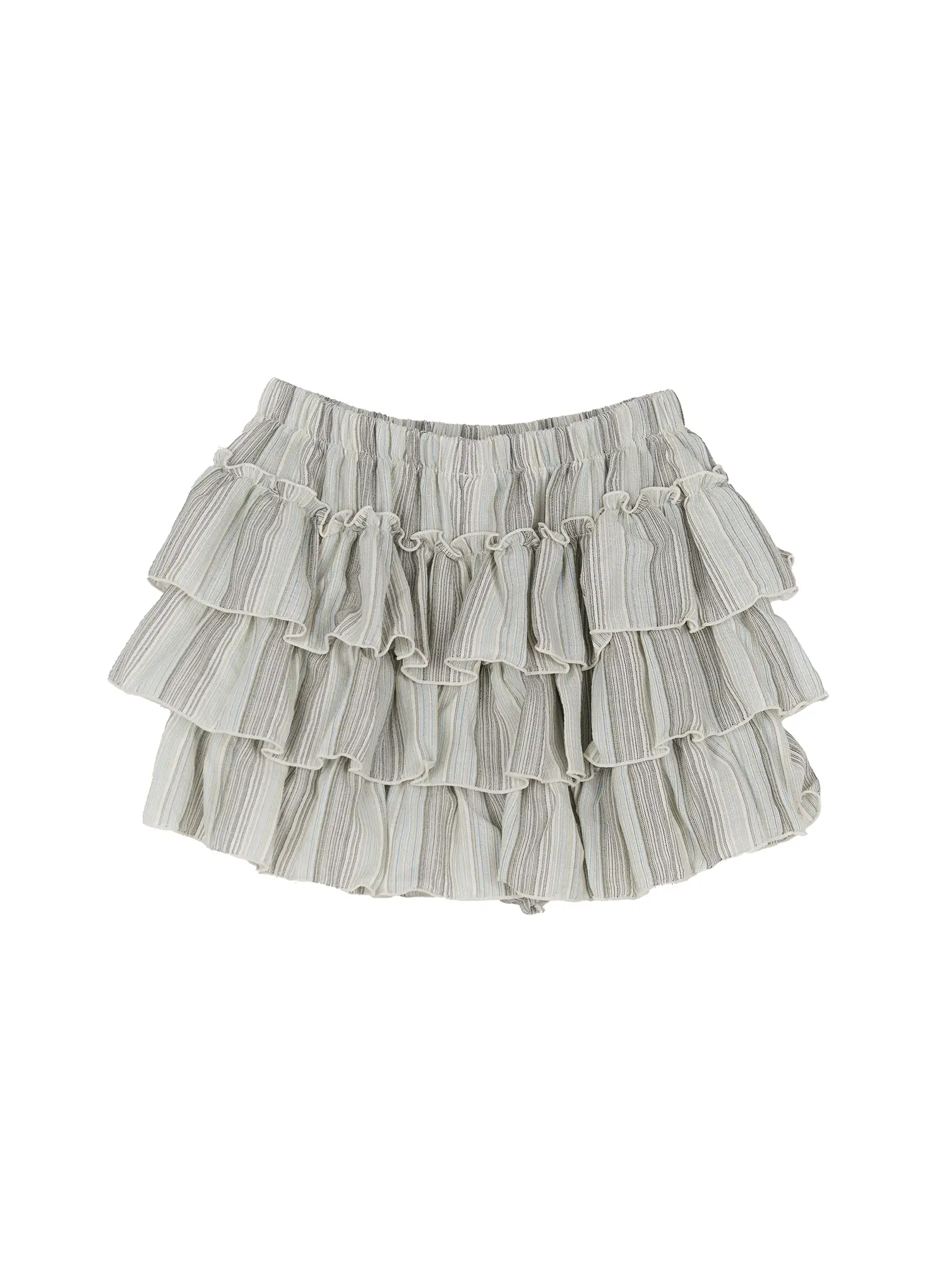 Ruffled Gingham Tiered Mini Skirt CL528 - Image 9