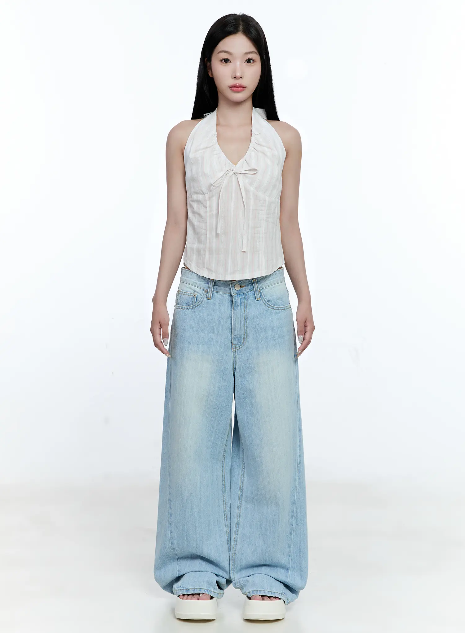 Ryan Wide-Leg Denim Jeans CG512 - Image 2