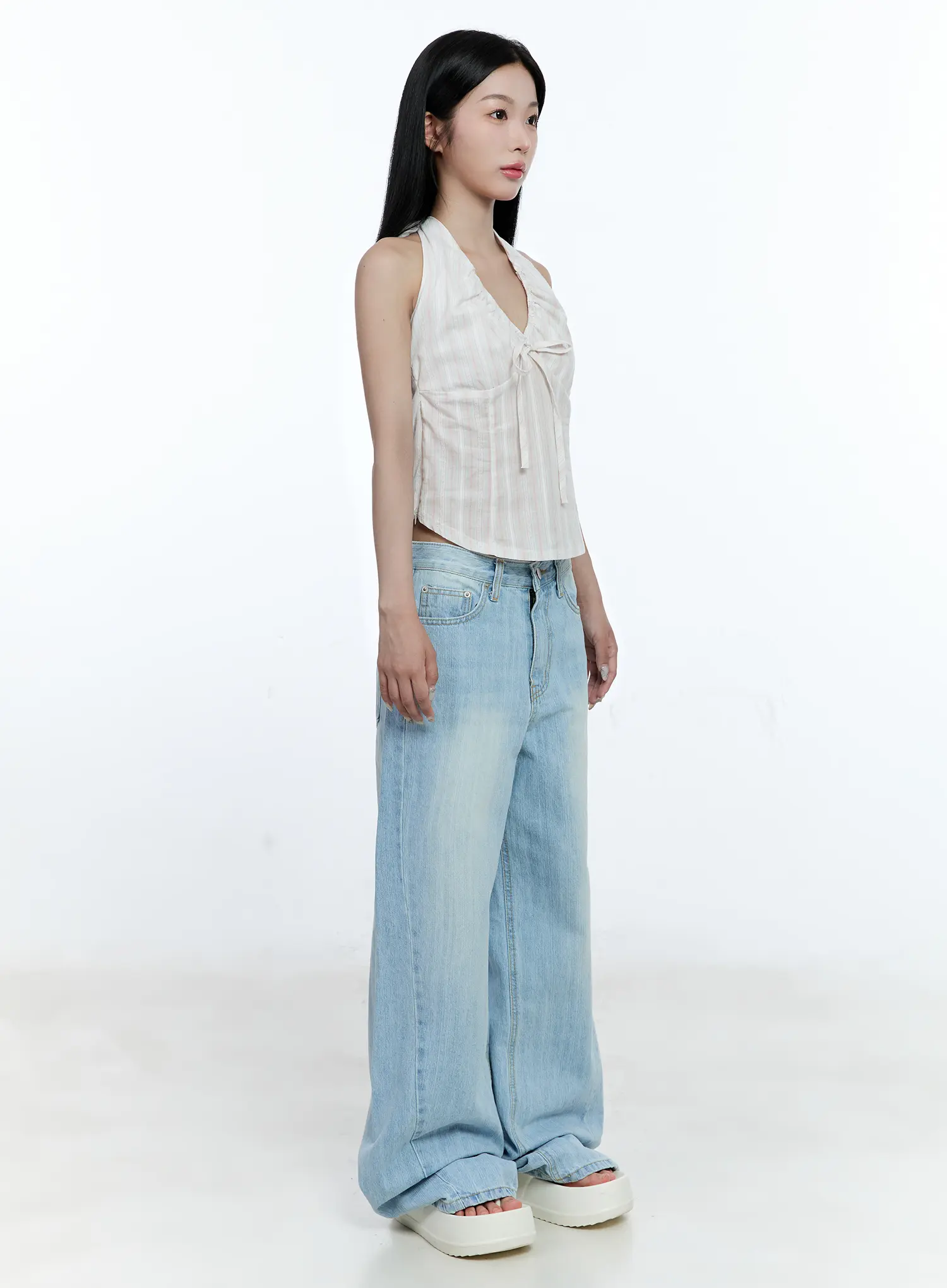 Ryan Wide-Leg Denim Jeans CG512 - Image 4