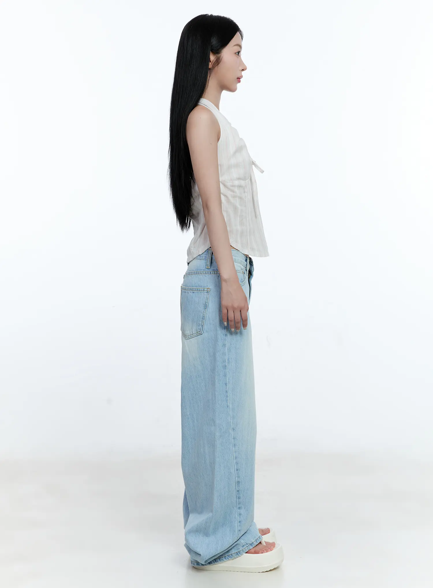 Ryan Wide-Leg Denim Jeans CG512 - Image 5
