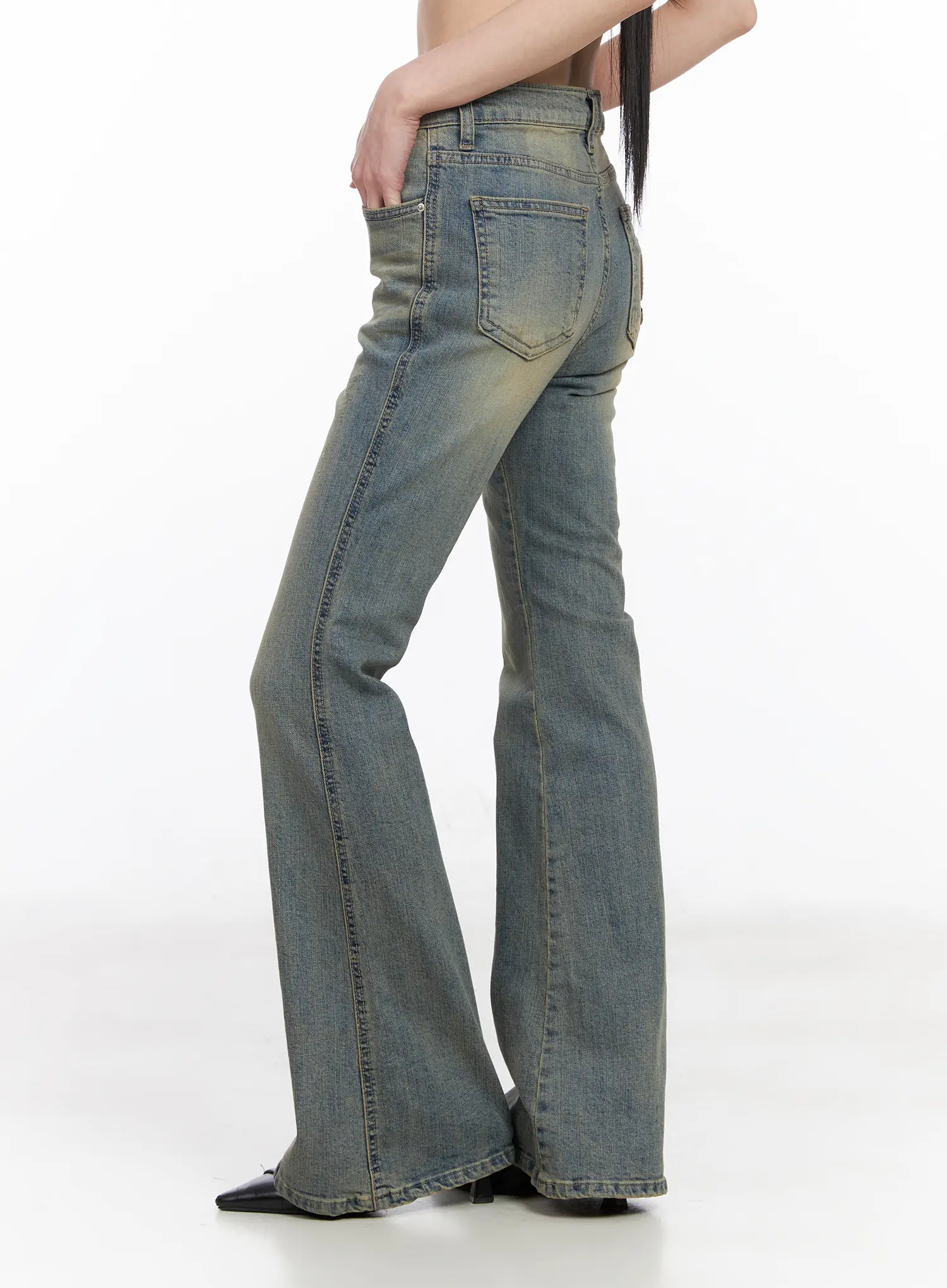 Samira Embroidered Flare Jeans CF518 - Image 6
