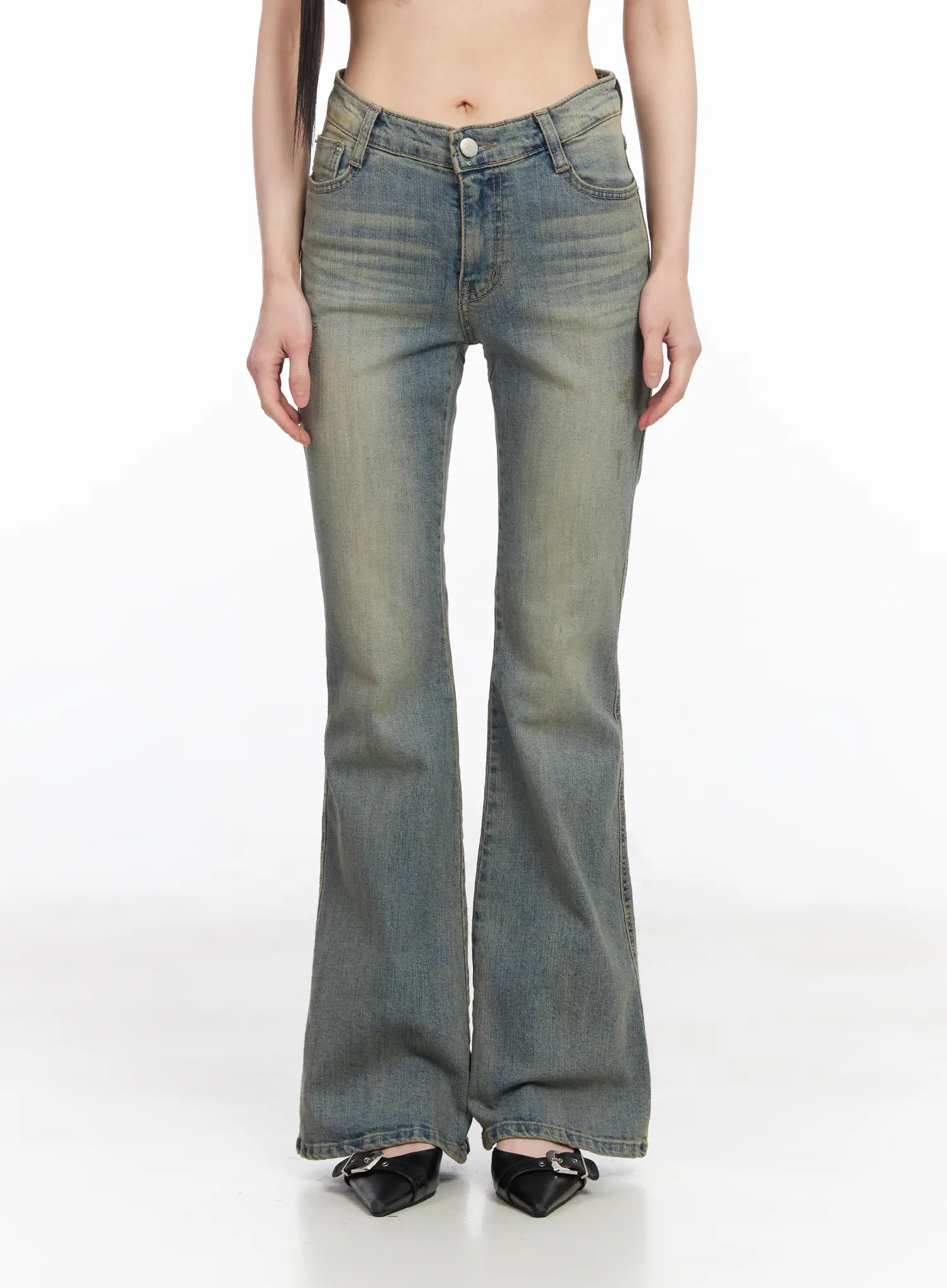 Samira Embroidered Flare Jeans CF518 - Image 9