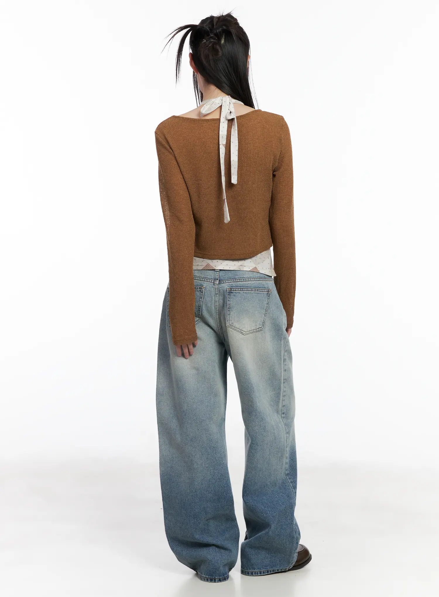Sarai Gradient Wash Baggy Jeans CM524 - Image 4