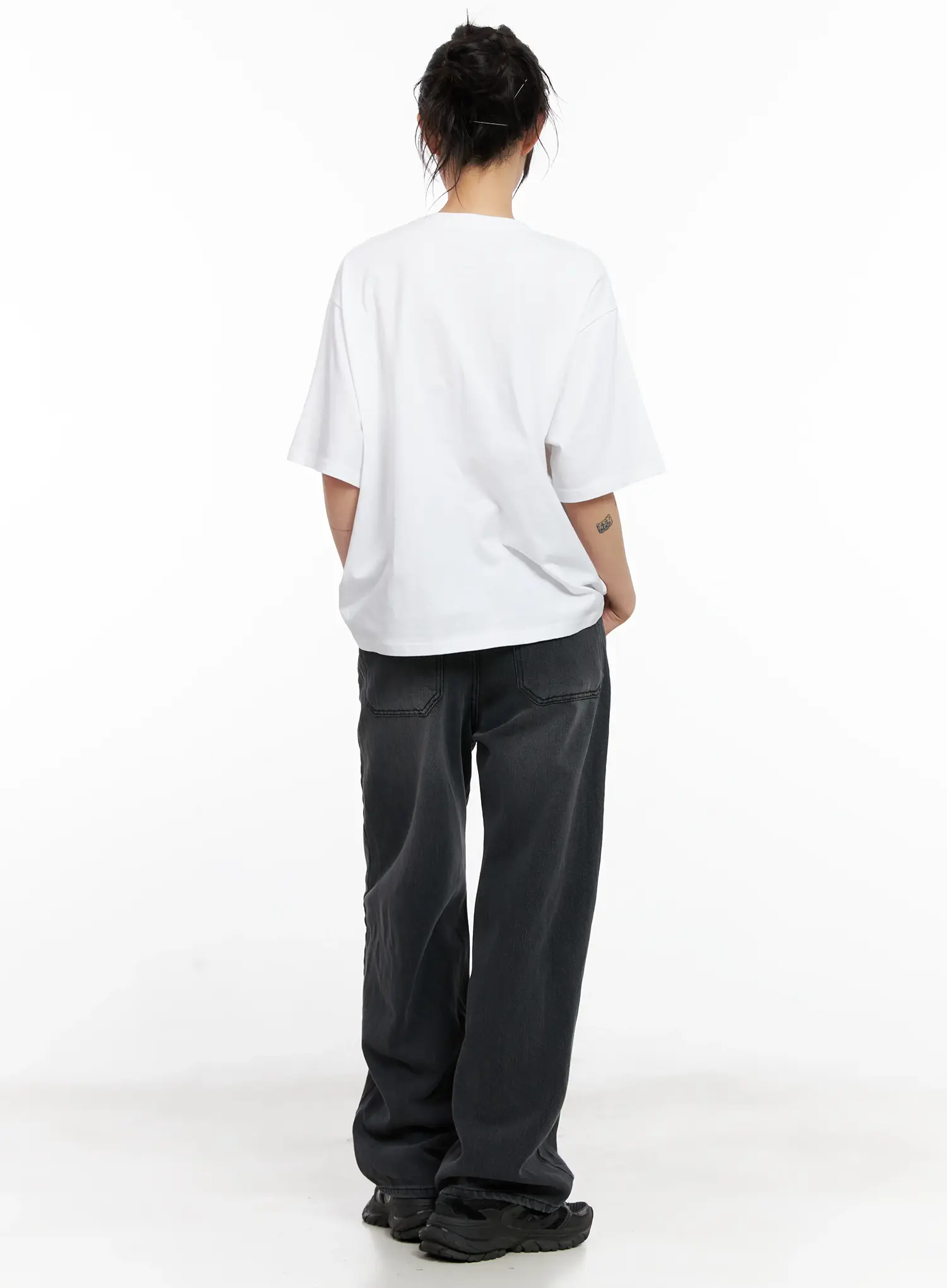 Sarang Washed Black Baggy Jeans CL528 - Image 7