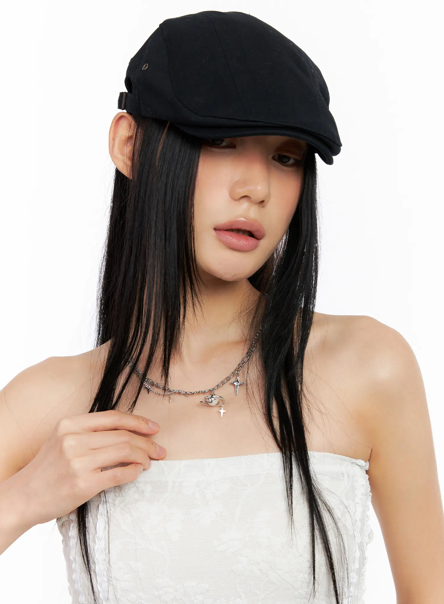 Saturn Chain Necklace CL530 - Image 3