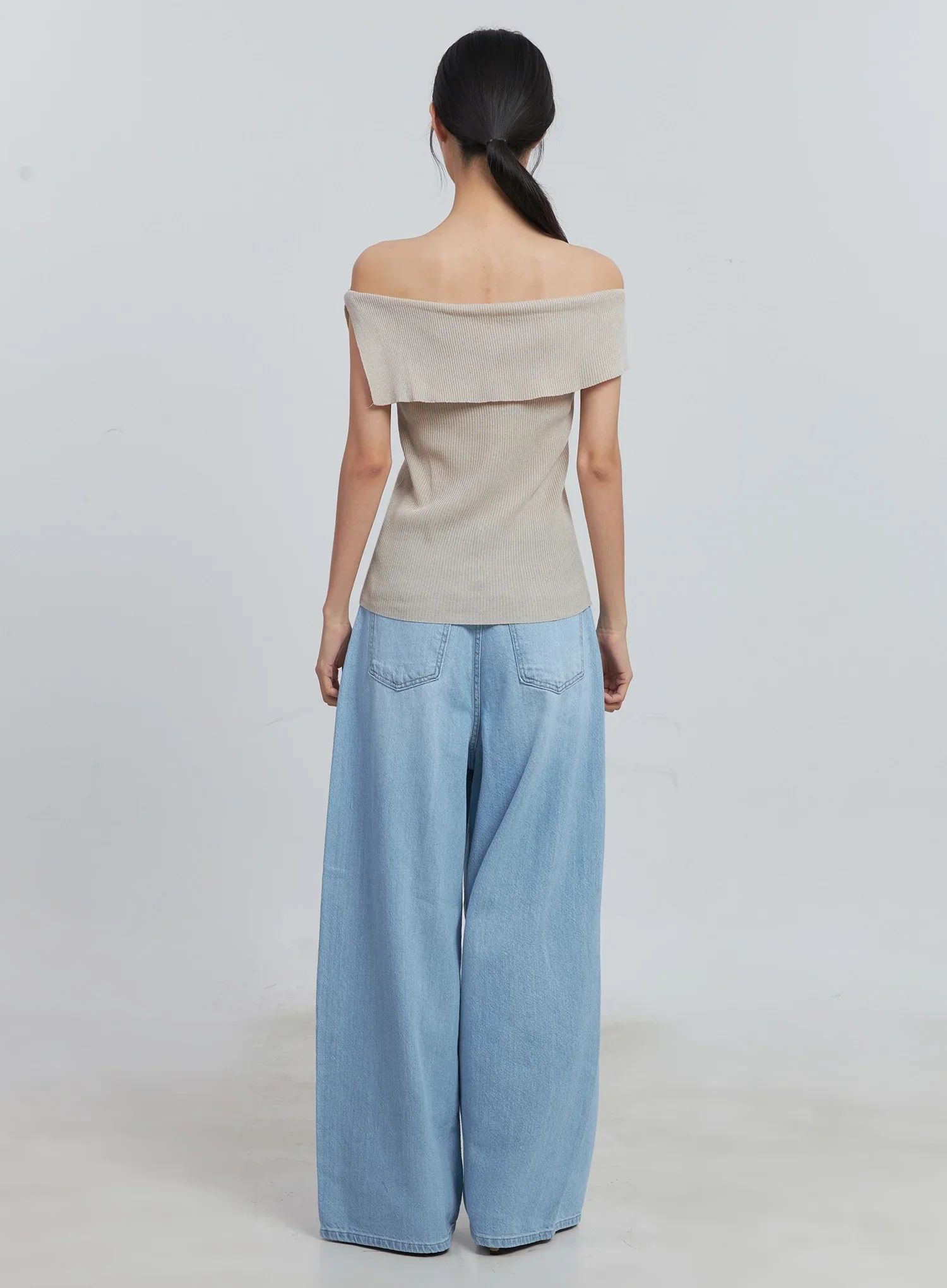 Scarlett Washed Wide-Leg Jeans IU512 - Image 10