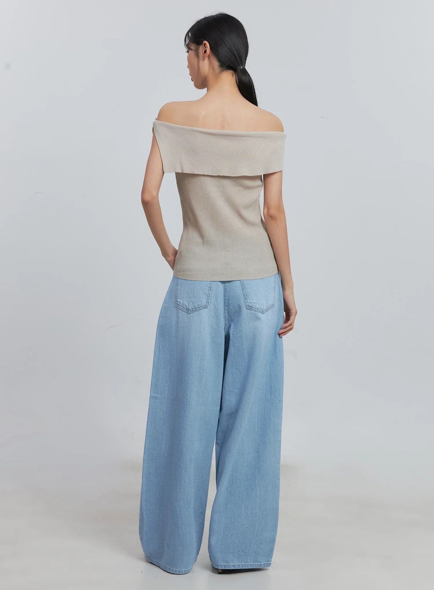 Scarlett Washed Wide-Leg Jeans IU512 - Image 14