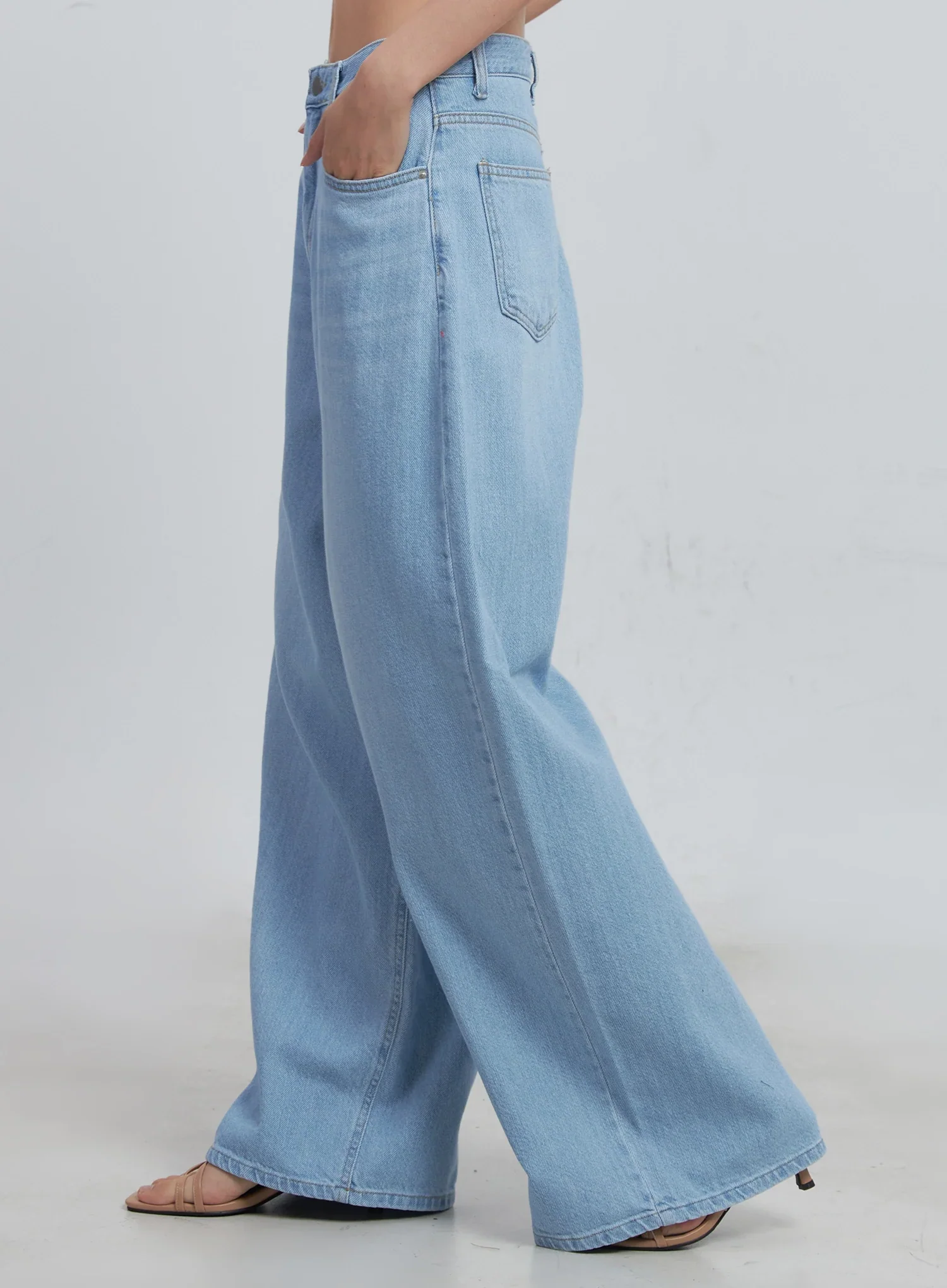 Scarlett Washed Wide-Leg Jeans IU512 - Image 6