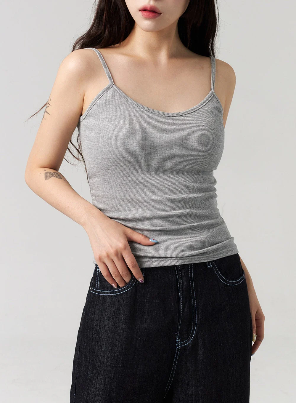 Scoop Neck Ribbed Top CL313 - Image 2