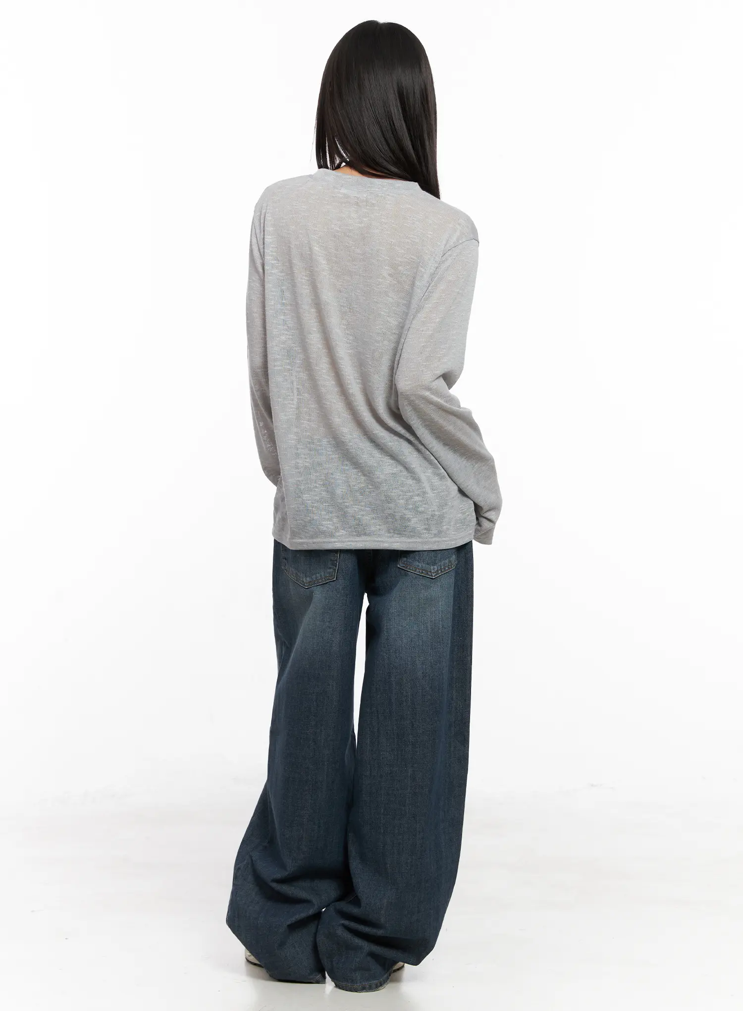 Seoul Graphic Sheer Long Sleeve Tee CN511 - Image 10