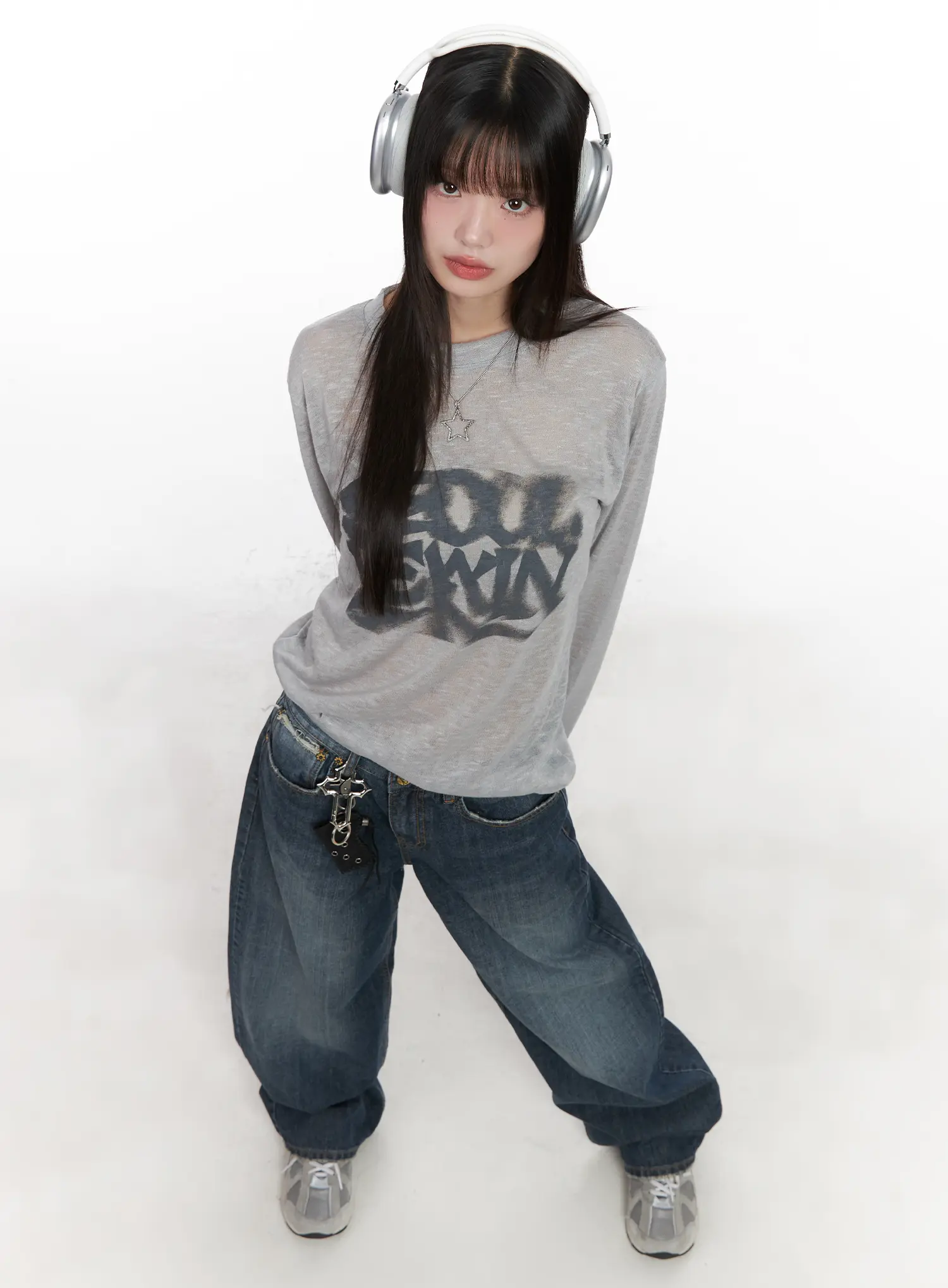 Seoul Graphic Sheer Long Sleeve Tee CN511 - Image 11