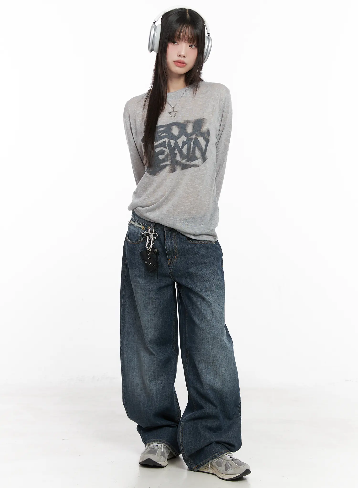 Seoul Graphic Sheer Long Sleeve Tee CN511 - Image 4