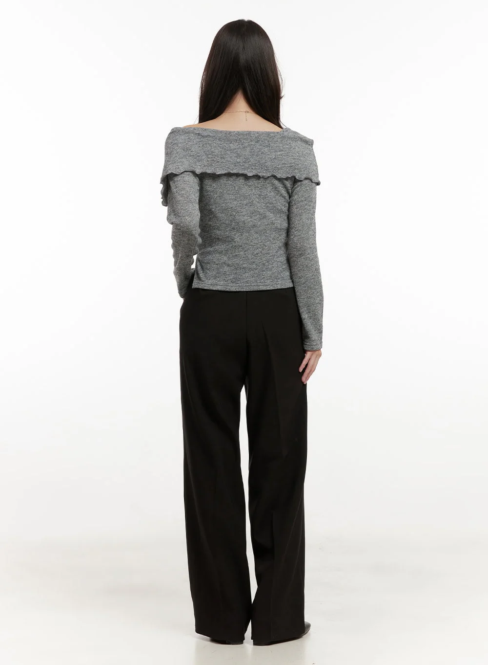 Seraphina Wide Fit Pintuck Slacks ON429 - Image 7