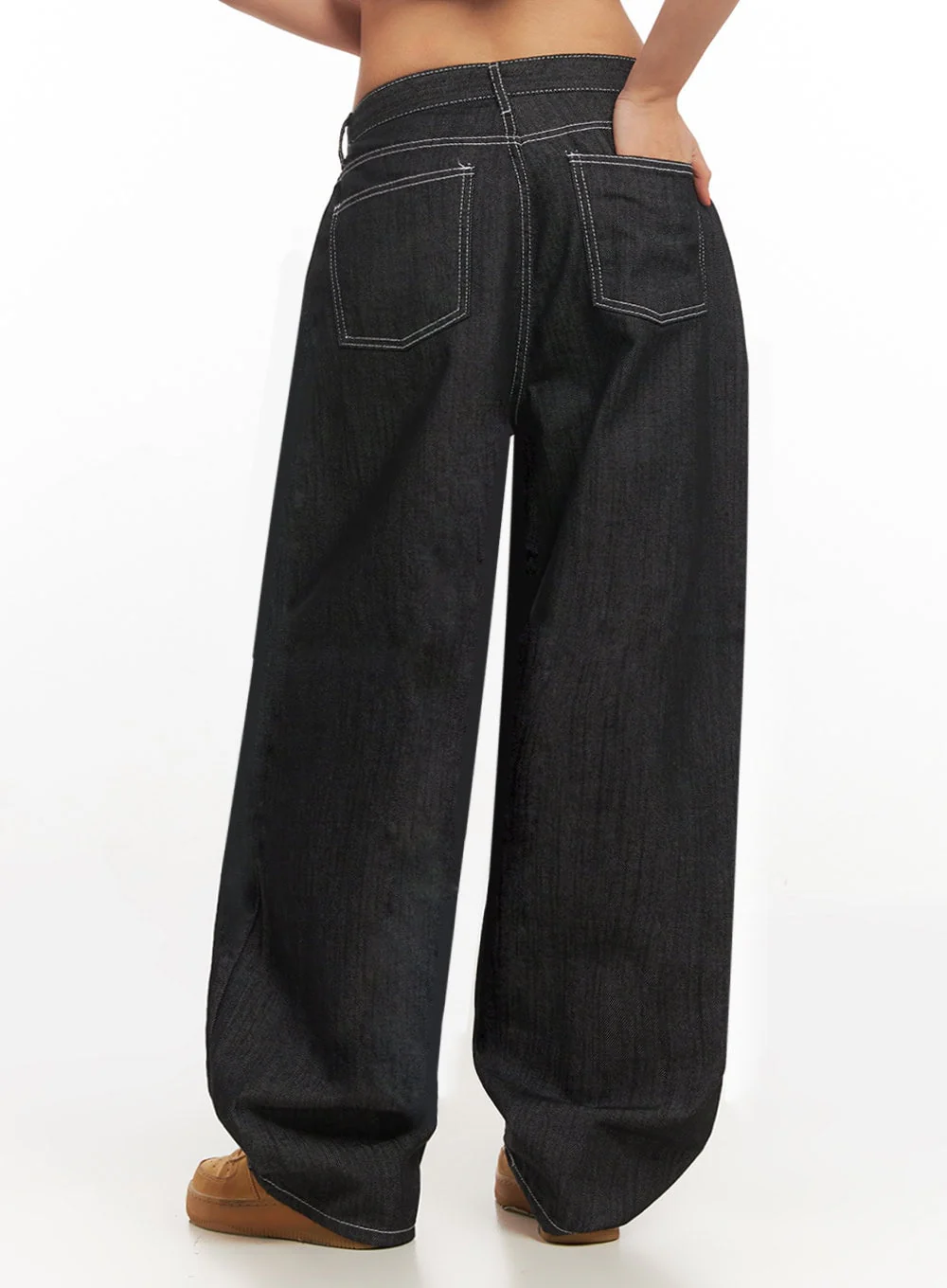 Shannon Stitched Wide-Leg Jeans IA507 - Image 9