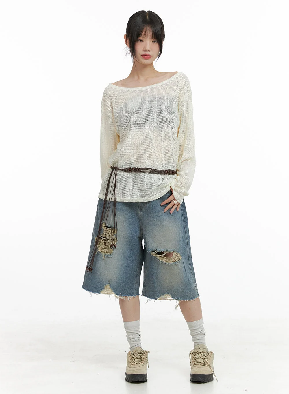 Sheer Bliss Off Shoulder Sweater CL412 - Image 2