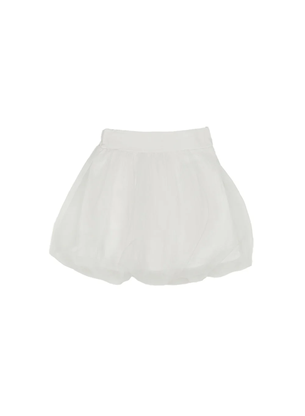Sheer Cloud Bubble Mini Skirt IY513 - Image 12
