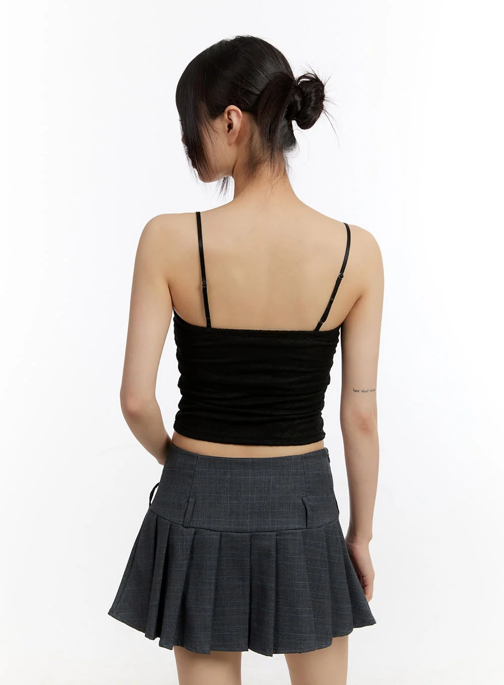 Sheer Floral Lace-Up Corset Cami Top CM513 - Image 7