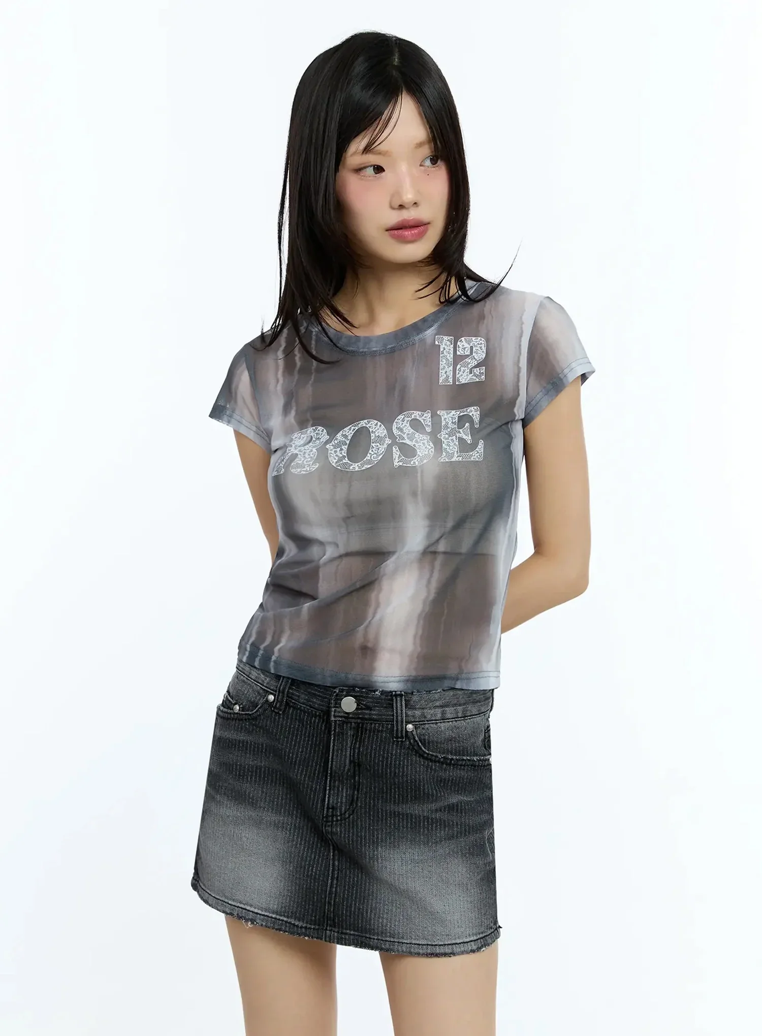 Sheer Graphic Tee IU525 - Image 8