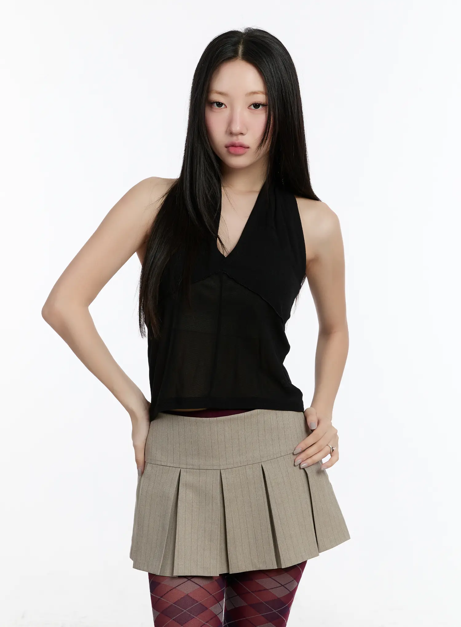 Sheer Halter Neck Top CM511 - Image 11