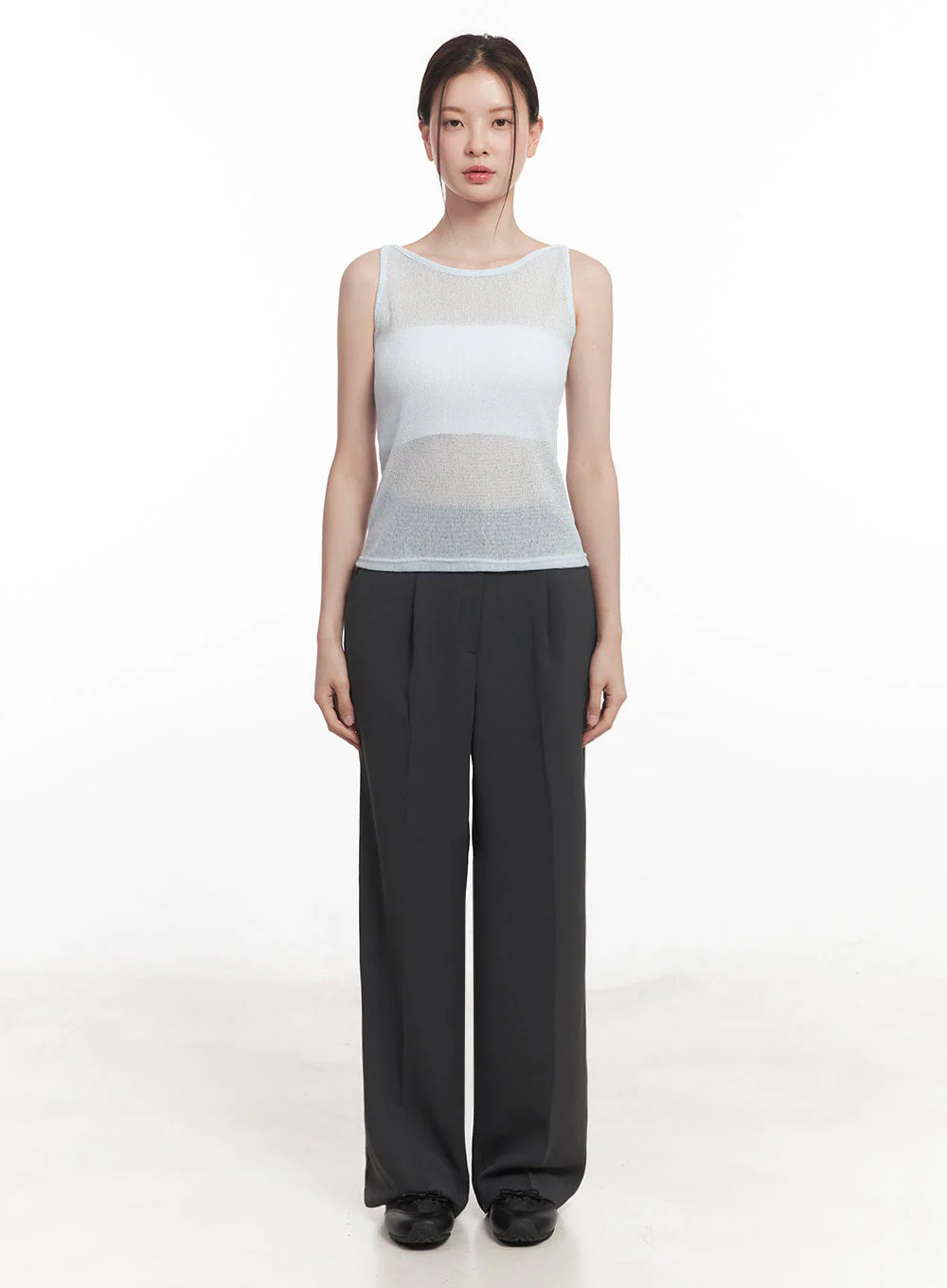 Sheer Knit Tank Top IY509 - Image 5