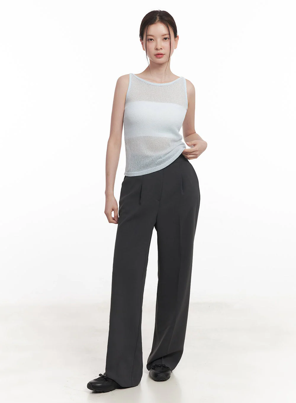 Sheer Knit Tank Top IY509 - Image 6