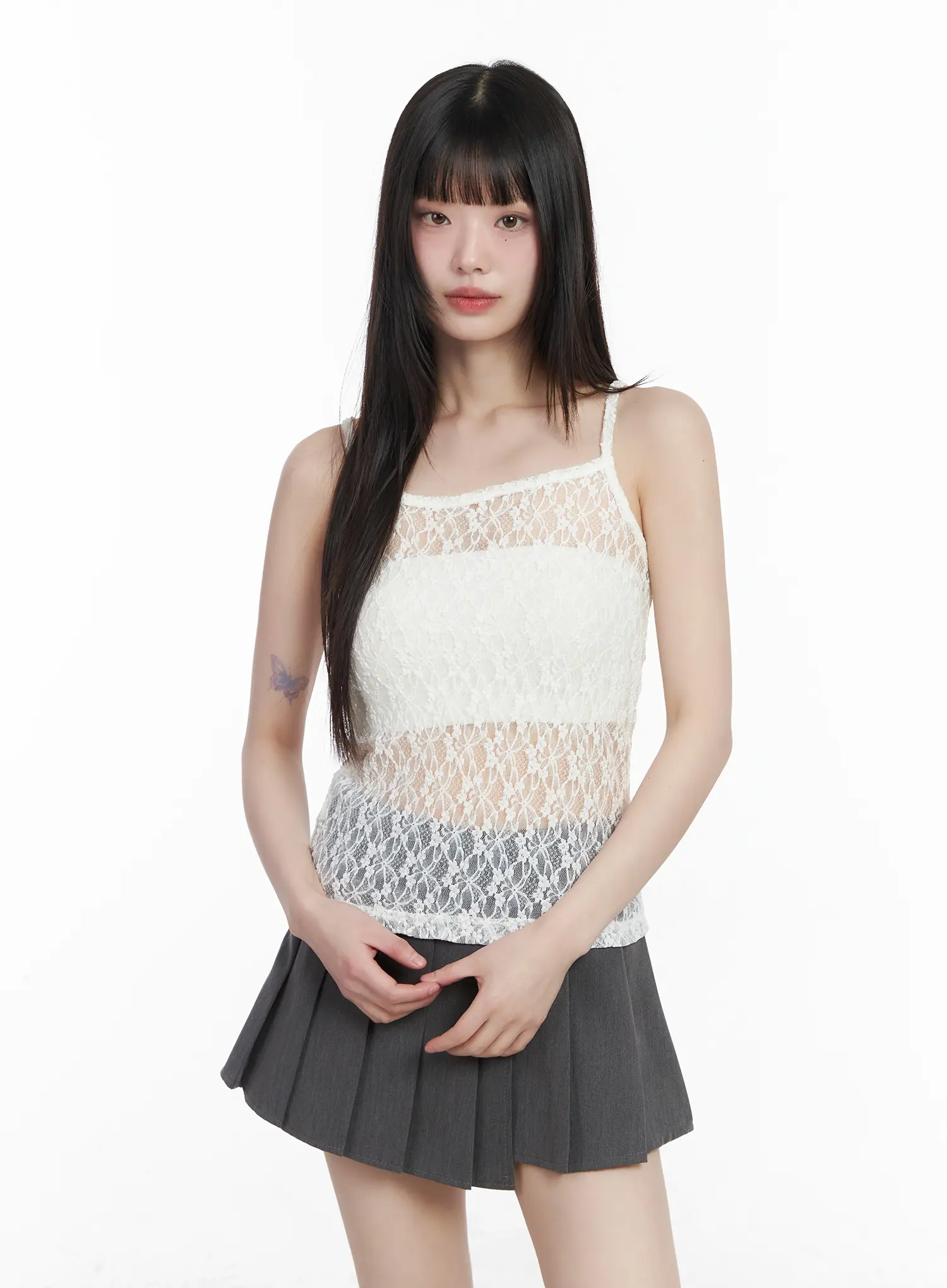 Sheer Lace Tank Top CM525 - Image 11
