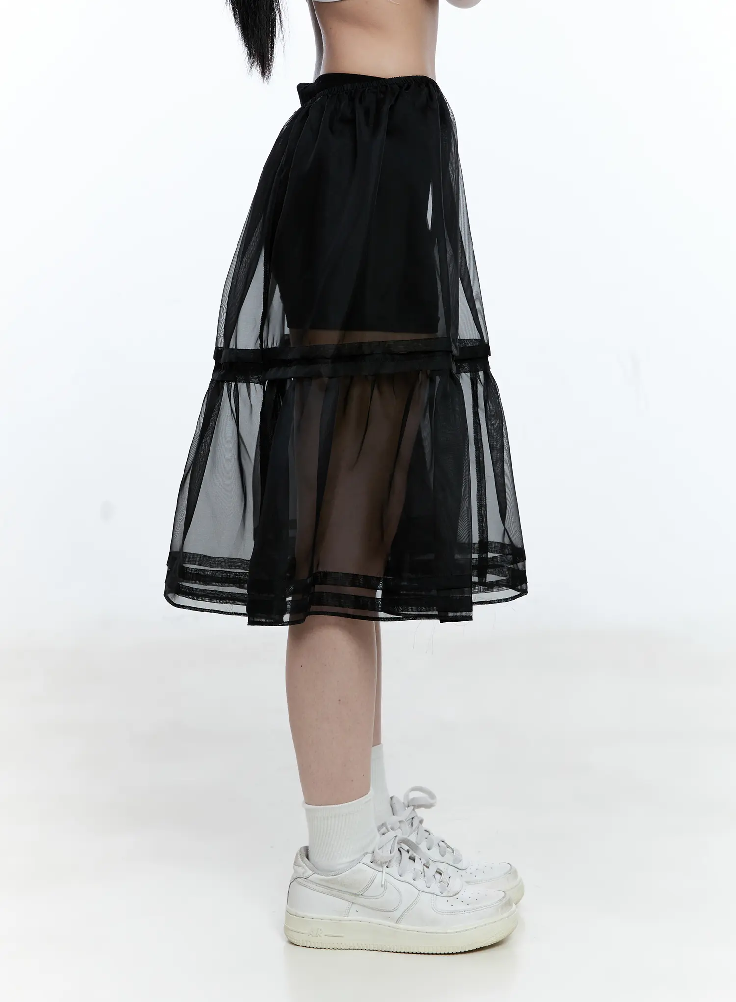 Sheer Layered Midi Skirt CG507 - Image 4