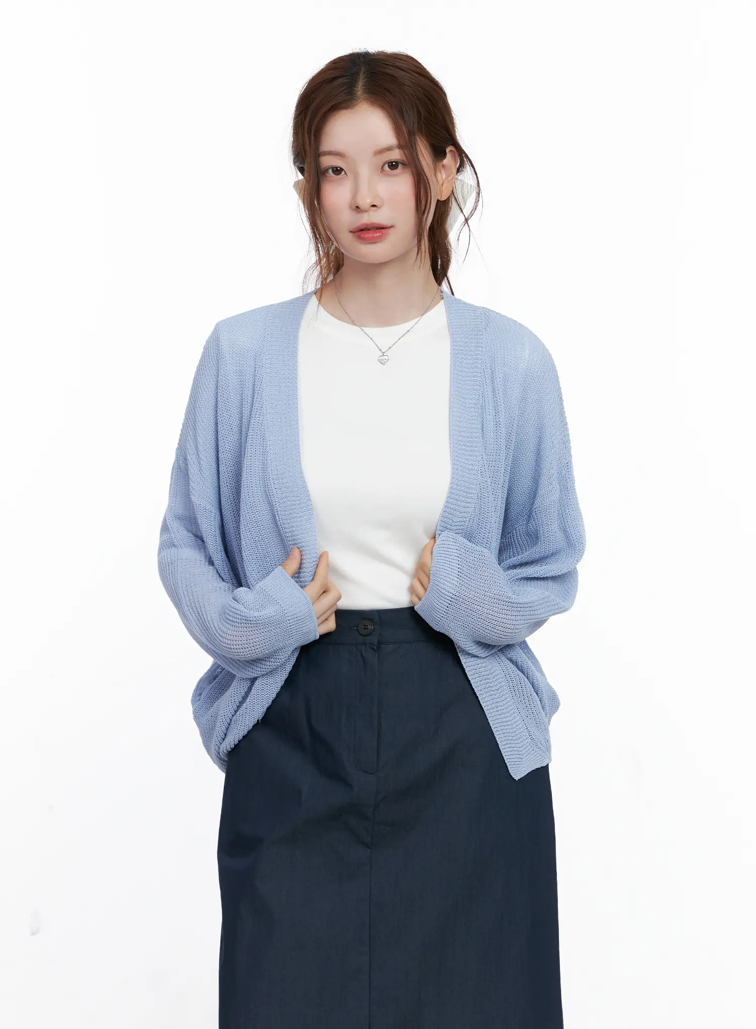 Sheer Loose-Fit Cardigan CG521