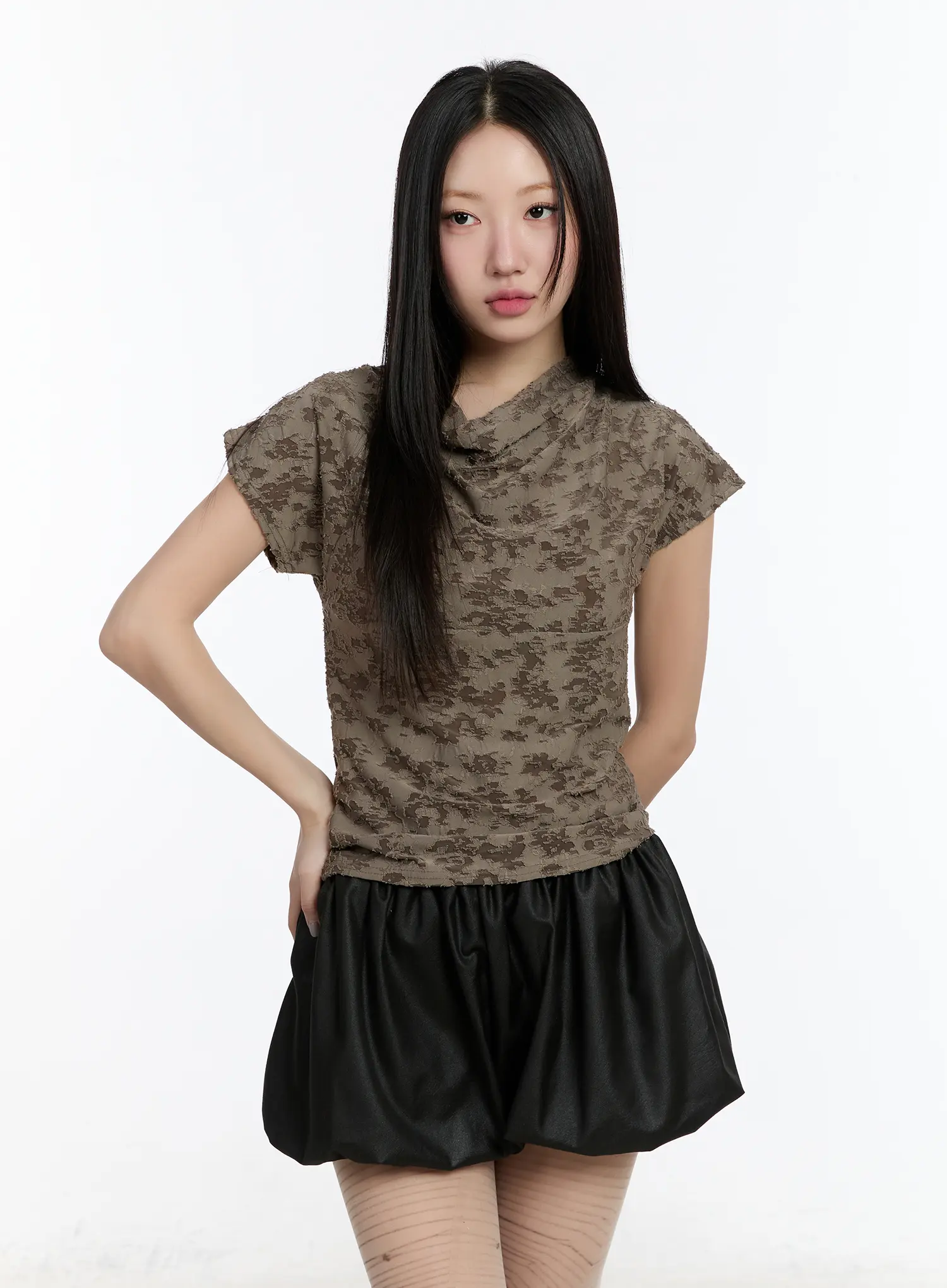 Sheer Short Sleeve Blouse CM511 - Image 11