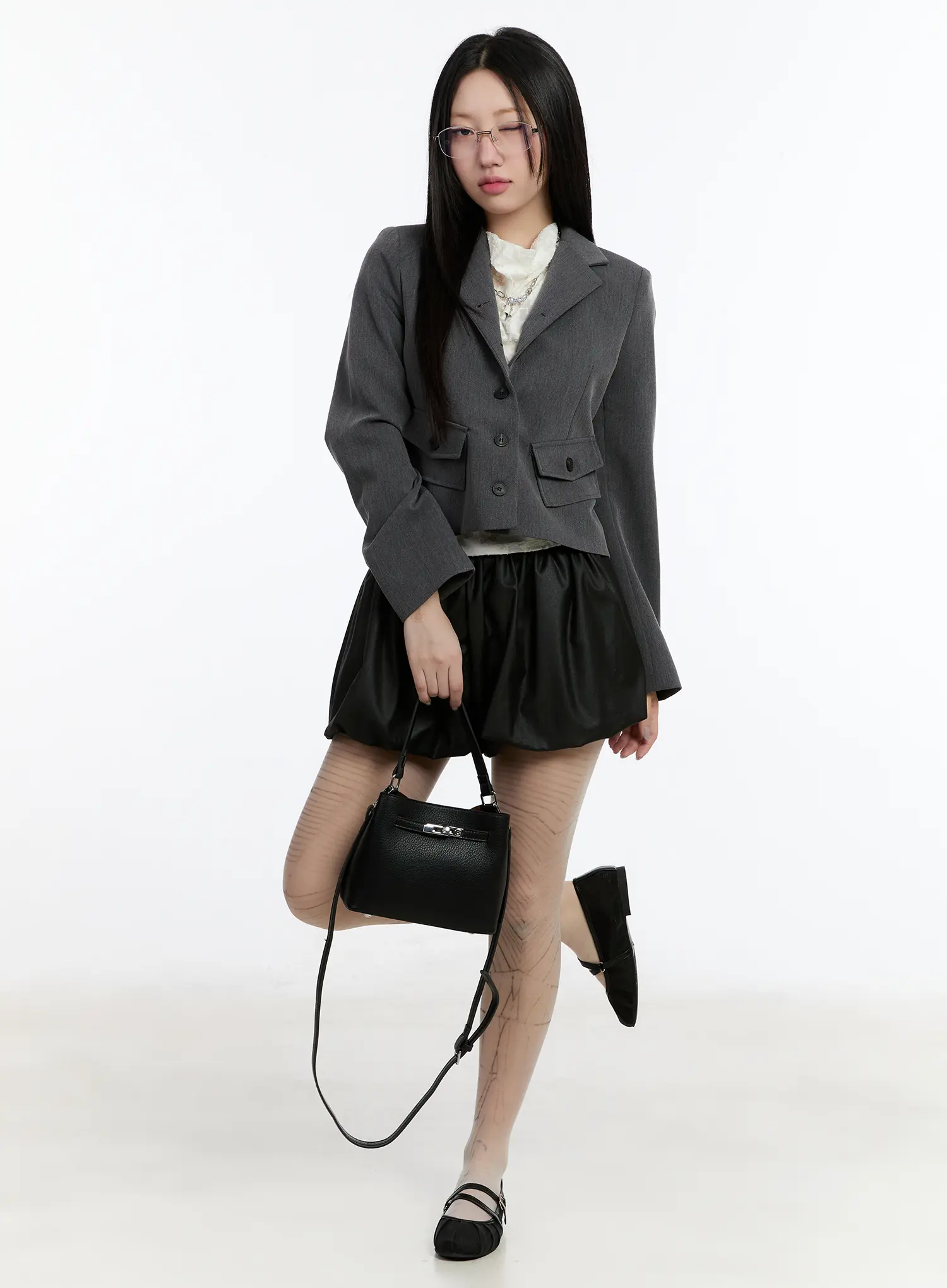Sheer Short Sleeve Blouse CM511 - Image 8