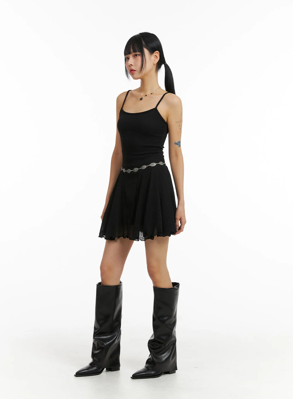 Sheer Sleeveless Mini Dress CJ410 - Image 3