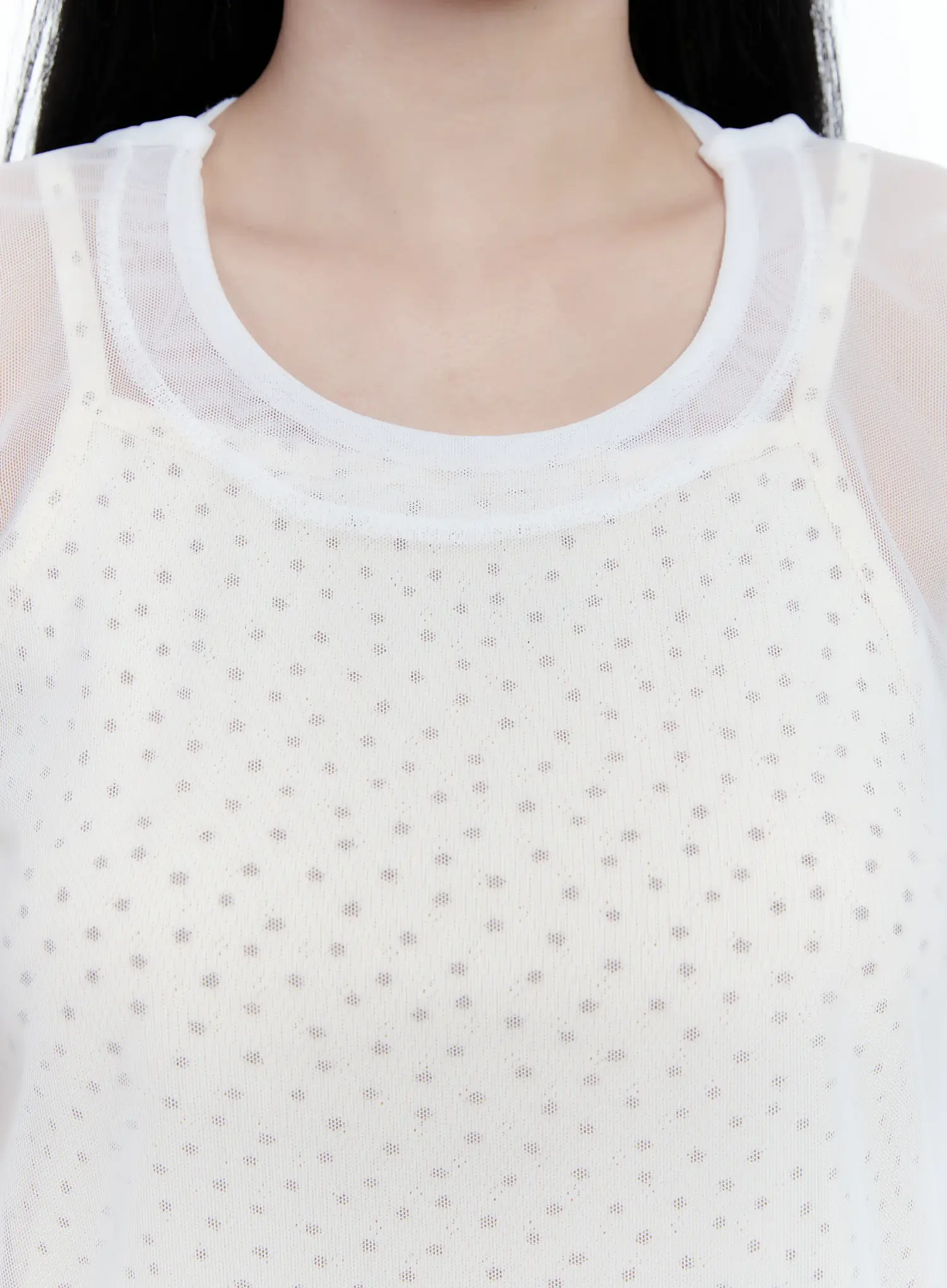 Sheer Tie-Strap Tee CG501 - Image 4