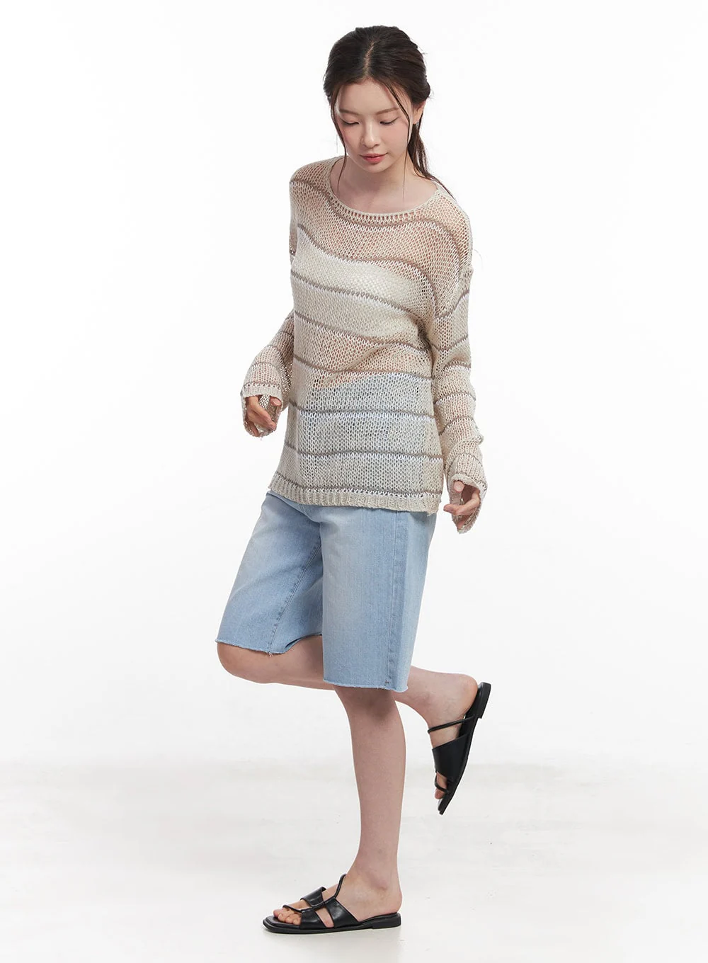 Shira Wide-Fit Baggy Jorts CY519 - Image 4